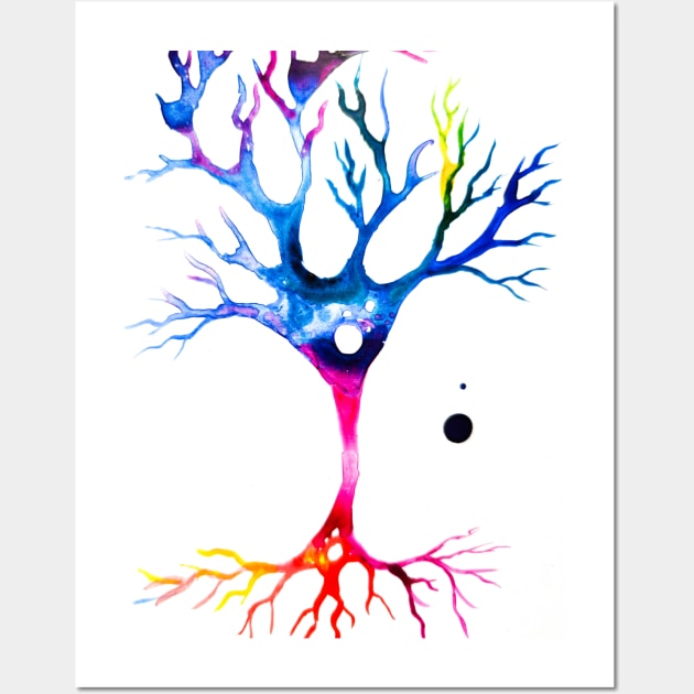 colorfulpyramidal neuron Wall Art by CORinAZONe